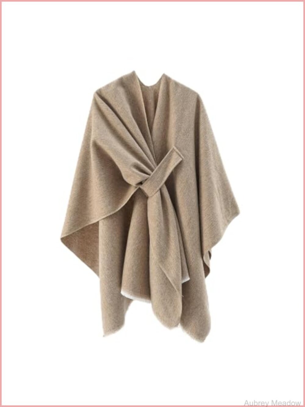 Women's Poncho Shawl Wrap Soft Knit Sleeveless One Size Fall Winter